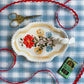 Folk Vase Dish with handle*seconds