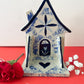 Folk cottage shelf~blue