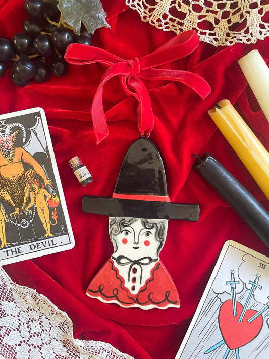 Witch ornament