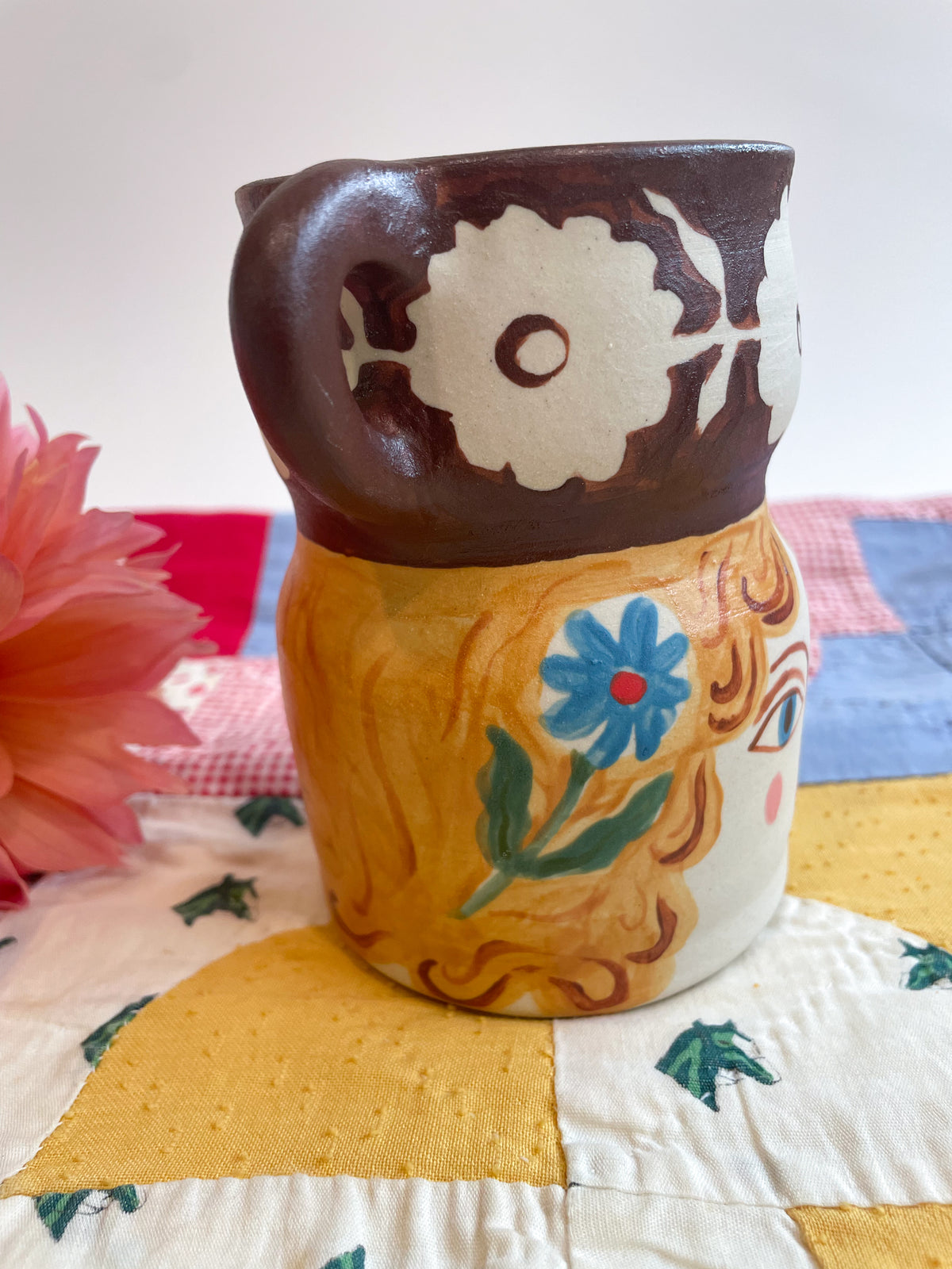 Folk people vase