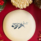Folk trinket dish w/22kgold
