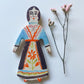 Clay doll wall ornament