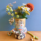 Folk people vase-no hat- medium
