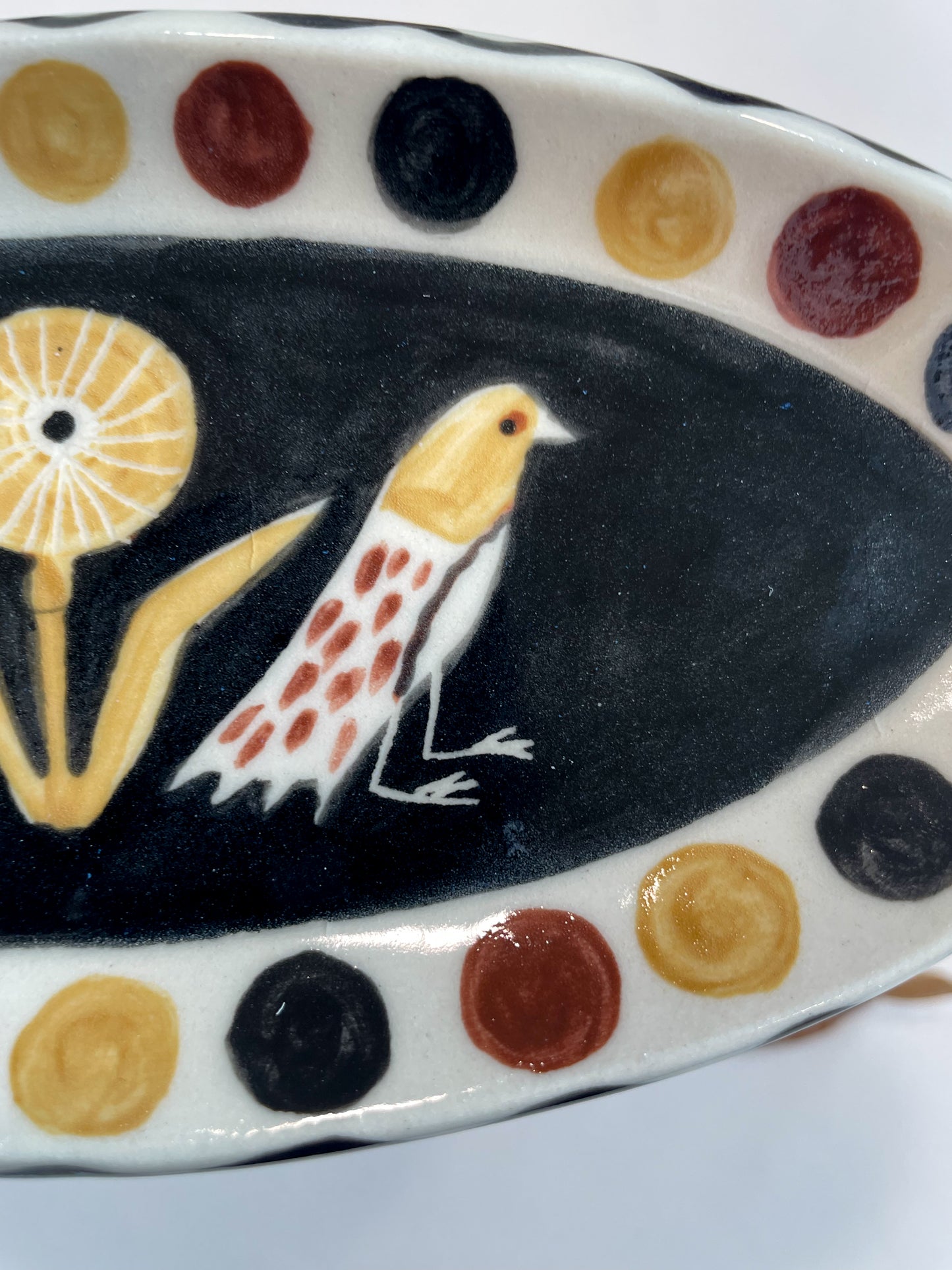 Folk trinket dish