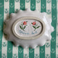 Fluted folk scene platter