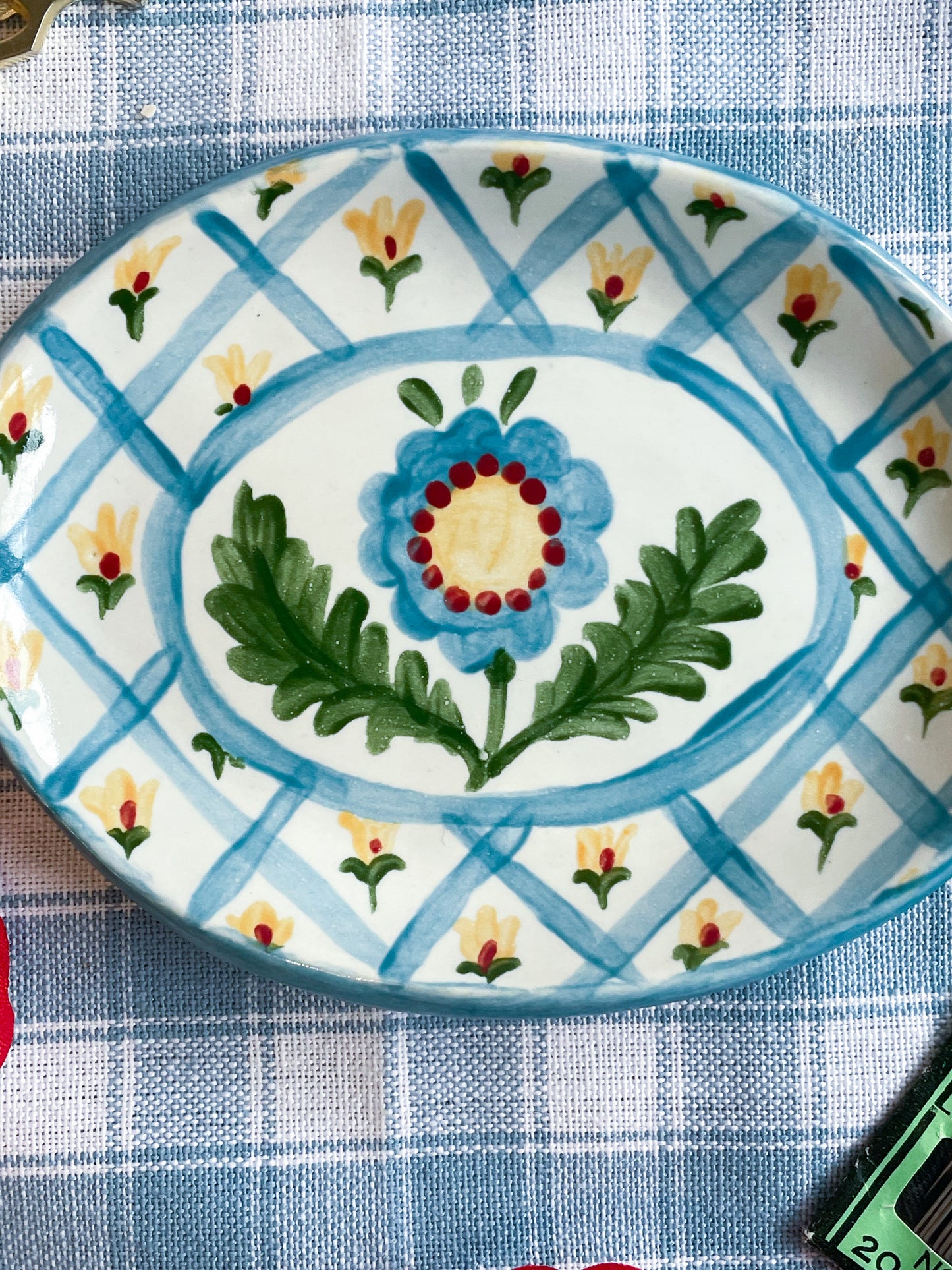 Trinket dish~majolica