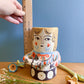 Folk people vase-no hat- medium