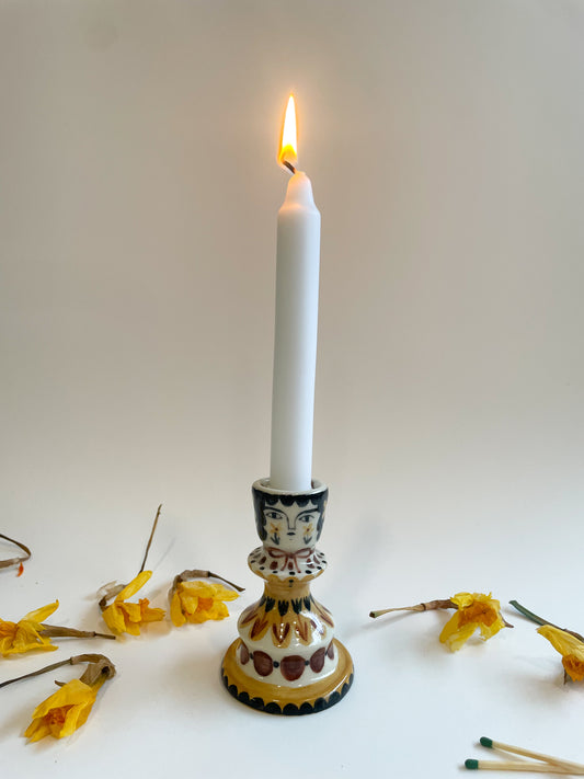 Folk people candlestick *seconds