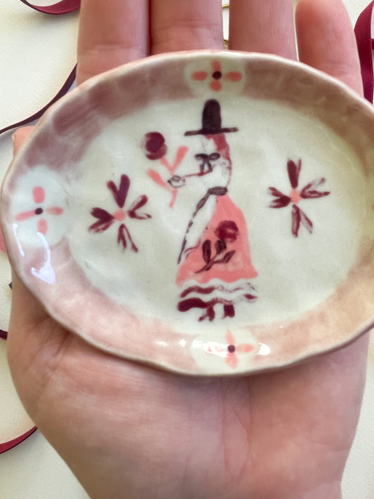 Ghost witch trinket dish