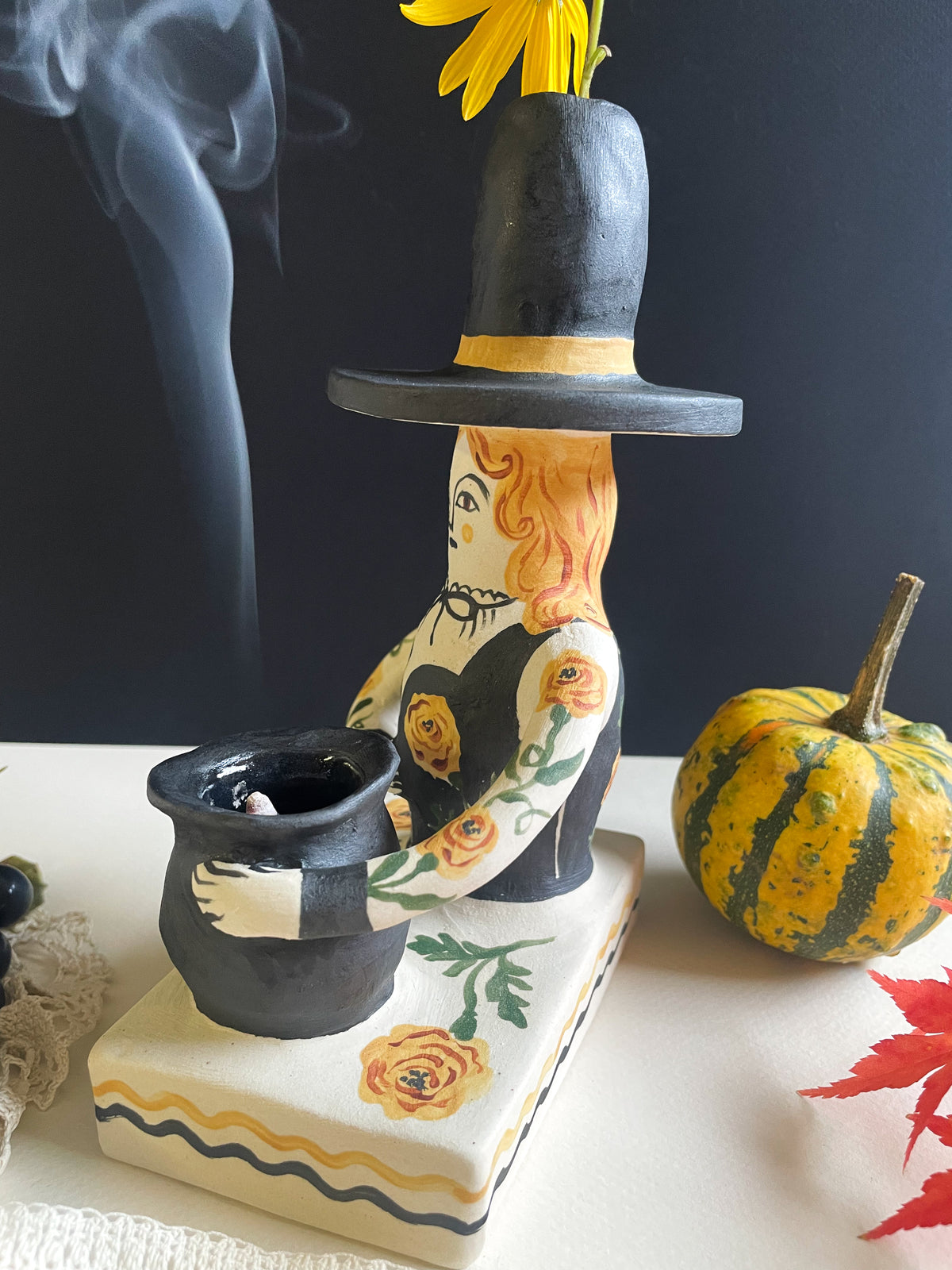 Witch vase pedestal** seconds