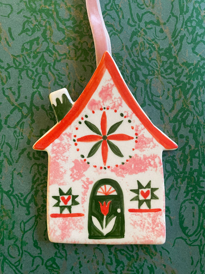 Hex cottage ornament
