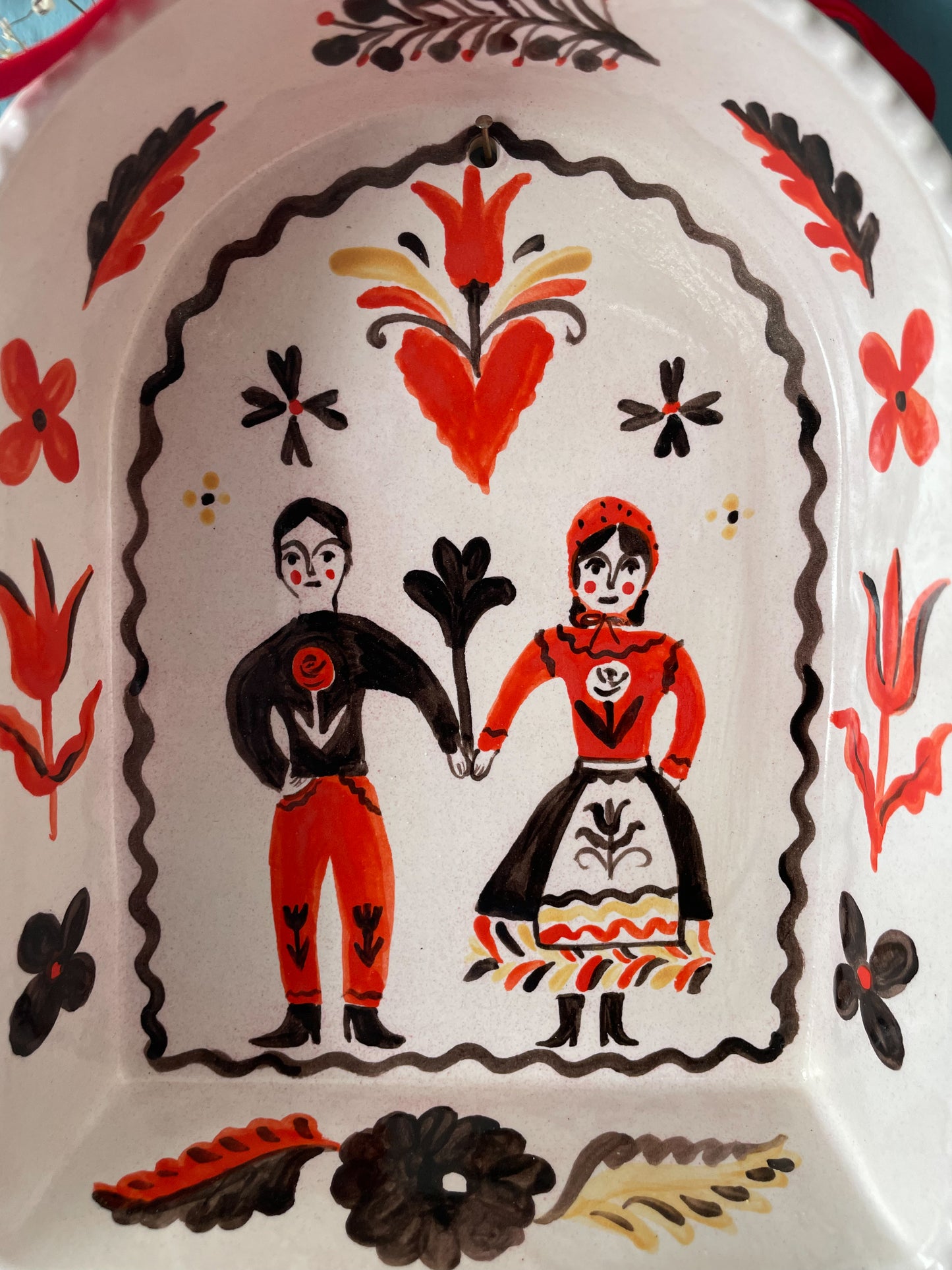 Majolica Wall Shrine