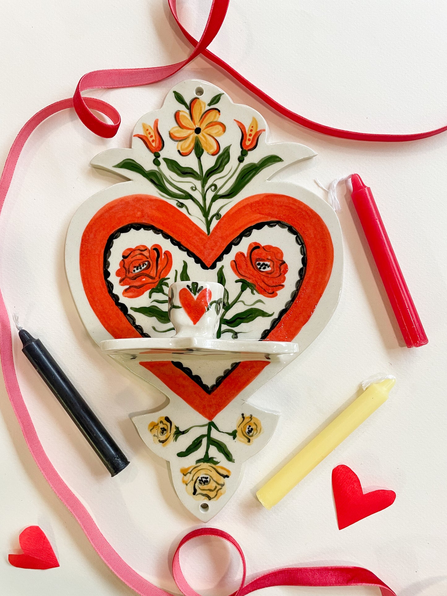 Folk Heart Wall Sconce