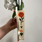 Folk scene wall vase