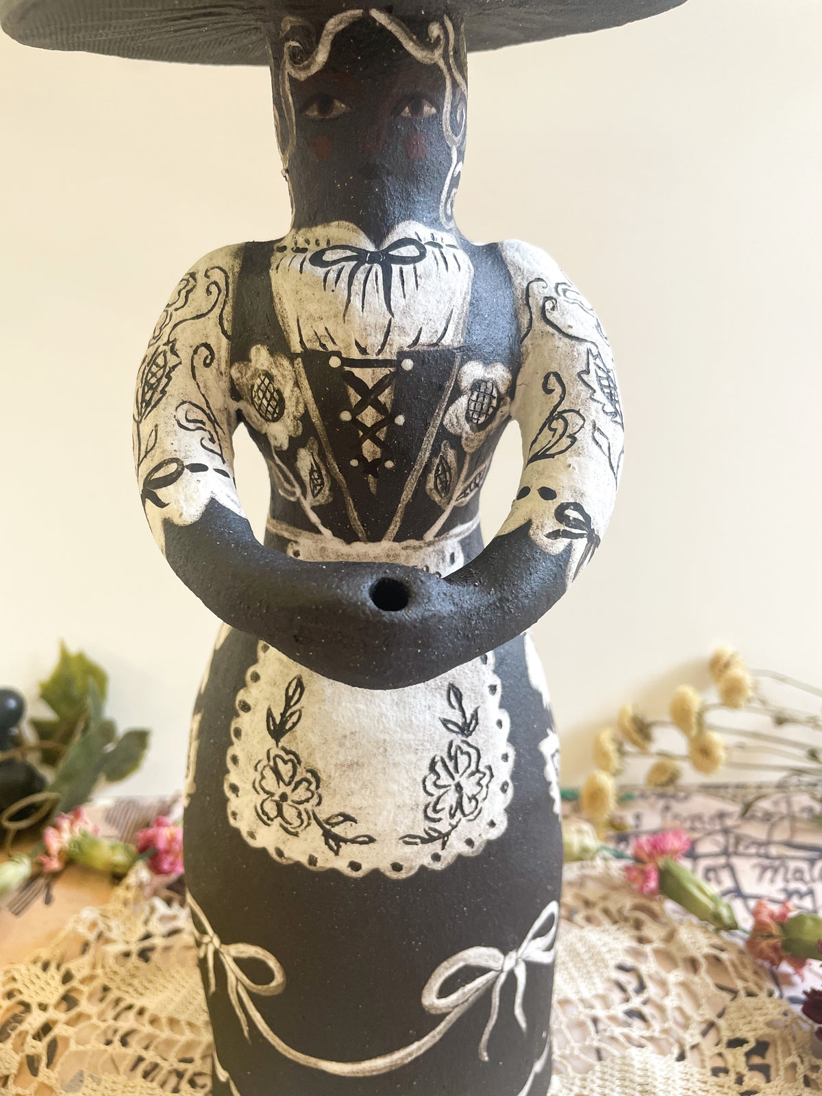 Black magic witch candelabra