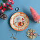Folk trinket dish w/22kgold