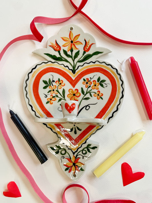 Folk Heart Wall Sconce