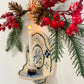 Folk bird wall candle w/22k gold