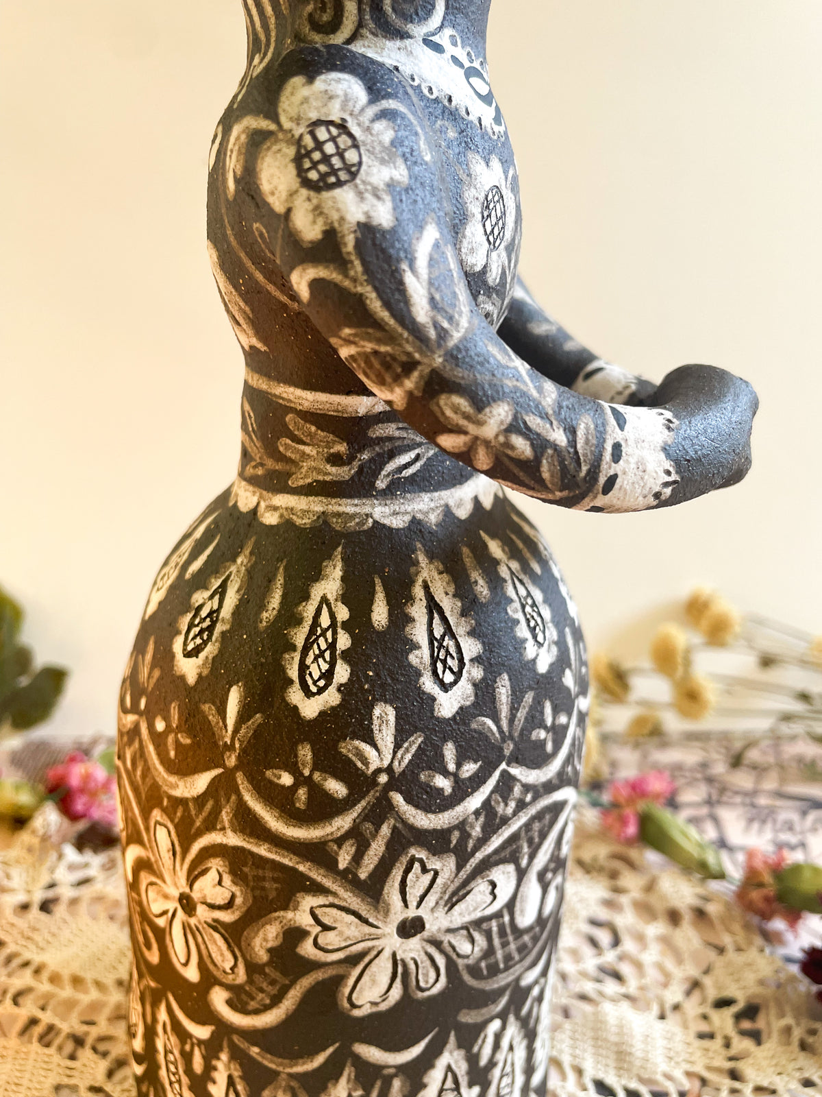 Black magic witch candelabra