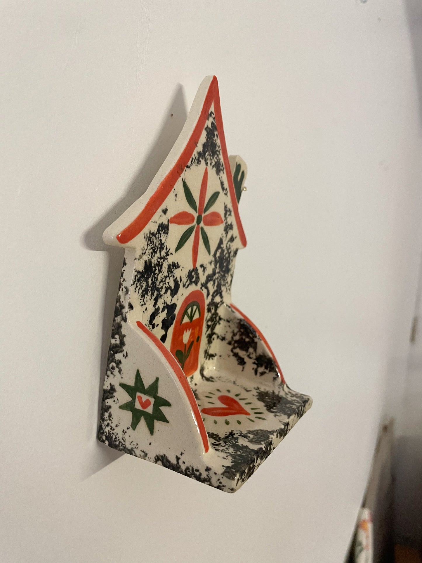 Folk cottage shelf~black