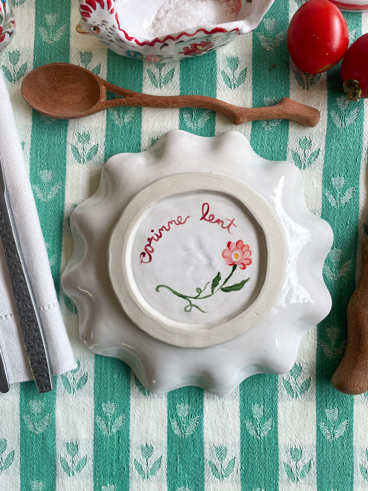 Fluted small plate