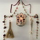 Decorative wall sconce~ folk floral *seconds