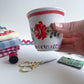Pincushion mini cup~majolica