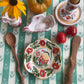 Scalloped small folk plate