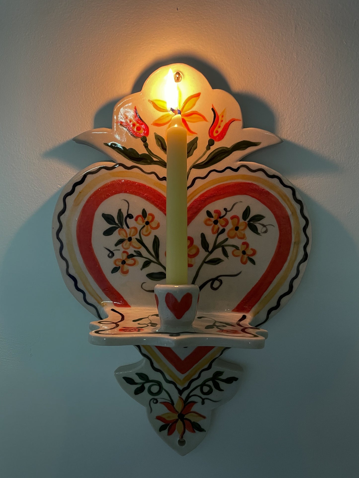 Folk Heart Wall Sconce