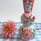 Folk People Vase~majolica