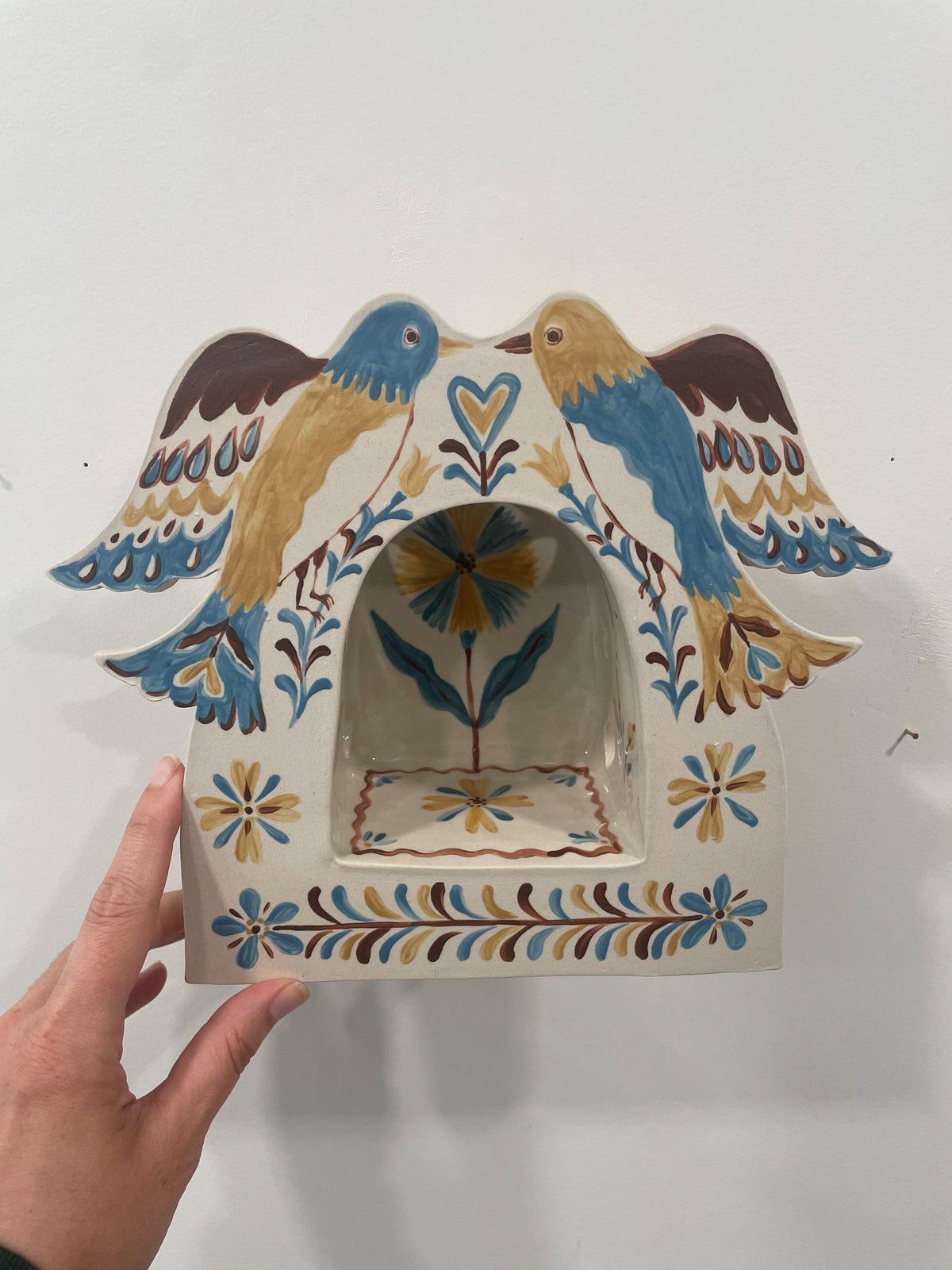 Folk Bird Wall Altar