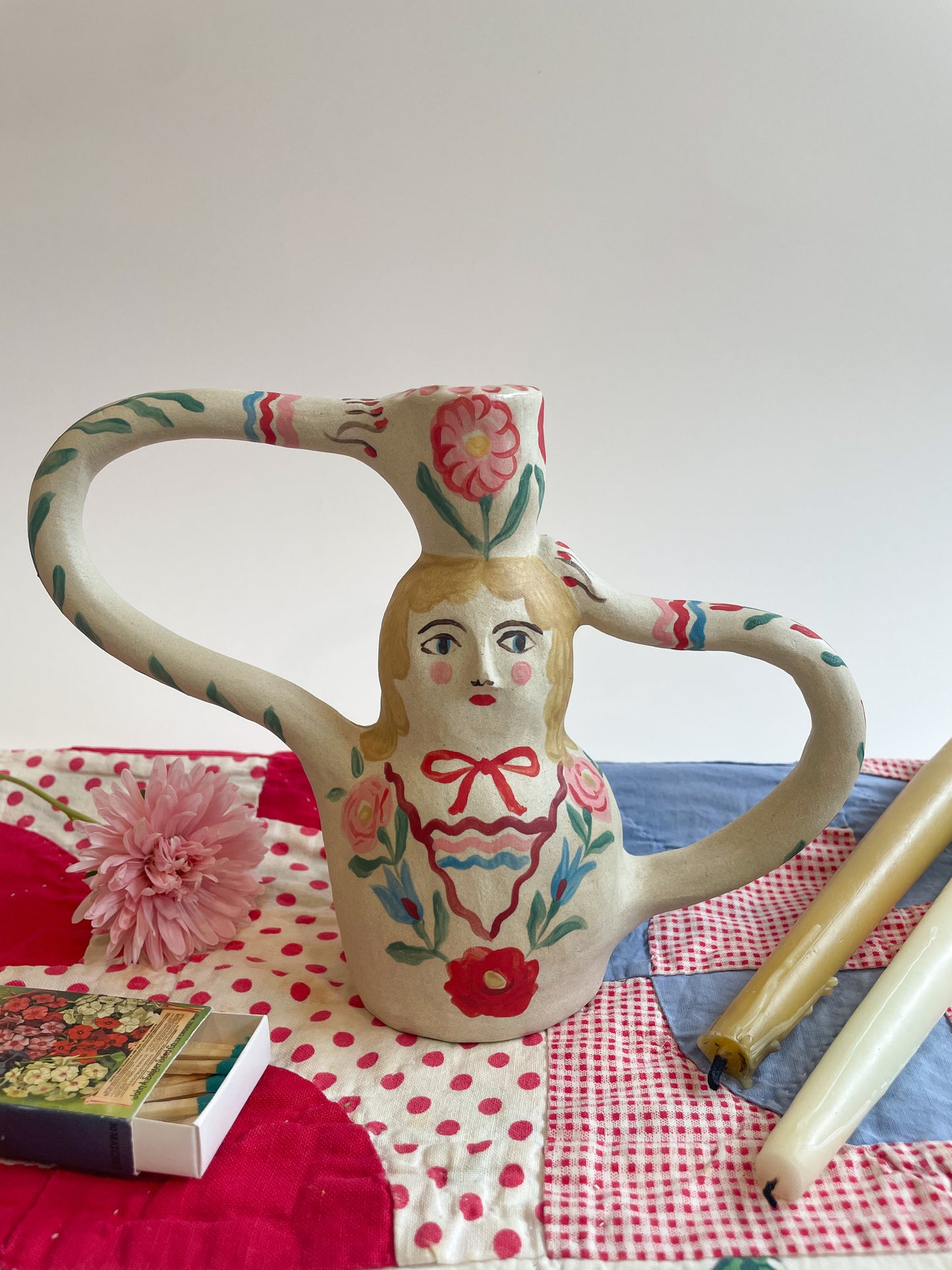 Candelabra Folk Lady