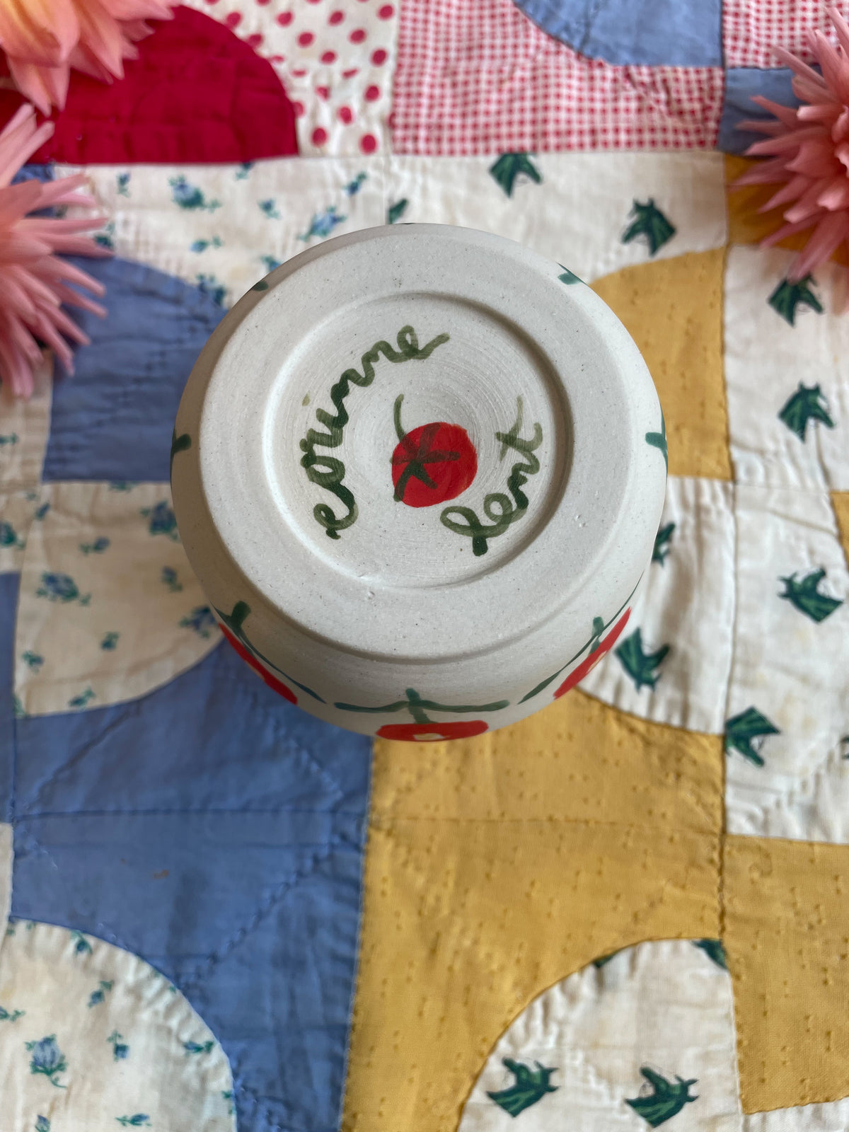 Folk people vase