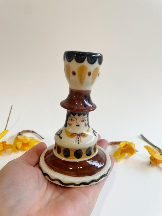 Folk people candlestick *seconds