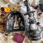 Black magic witch candelabra