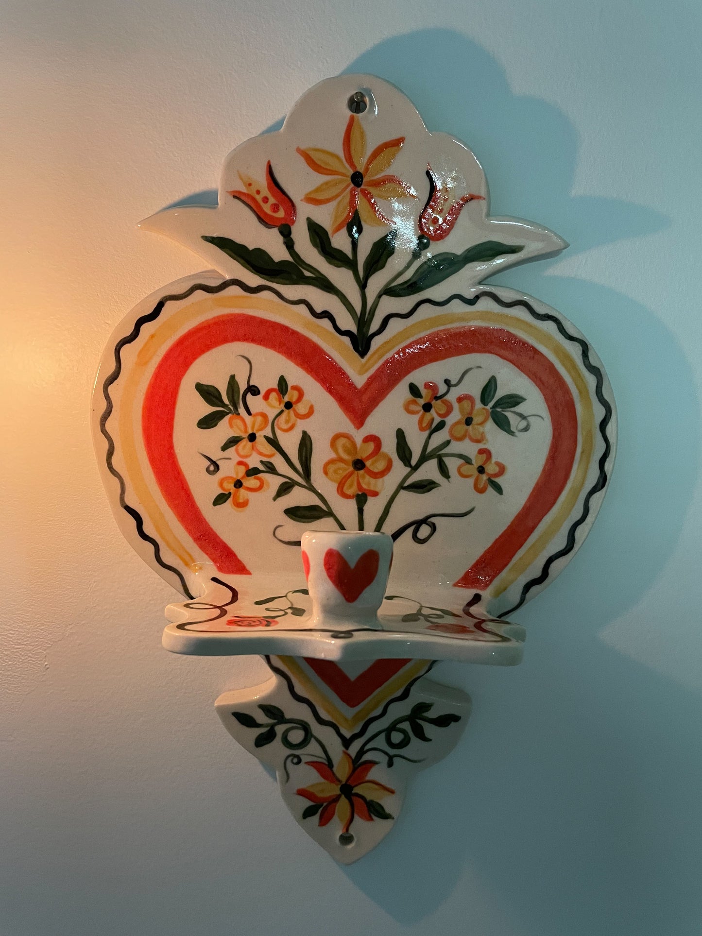 Folk Heart Wall Sconce