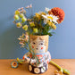 Folk people vase-no hat- medium