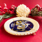 Folk trinket dish w/22kgold