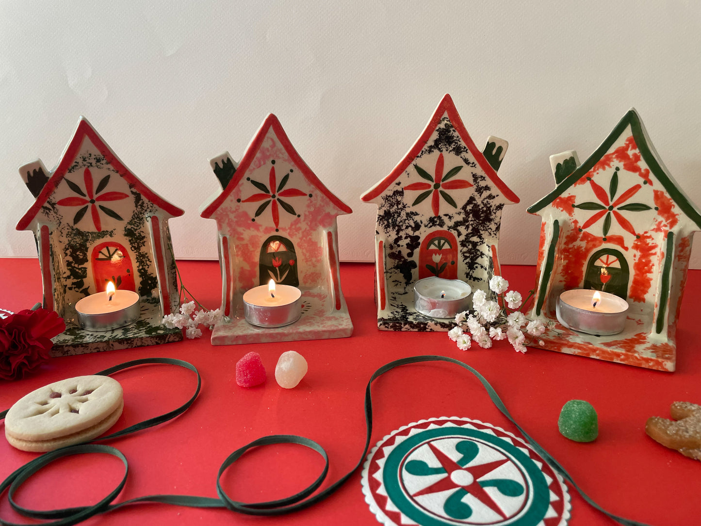 Folk cottage shelf~black