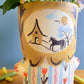 Folk people vase-no hat- medium