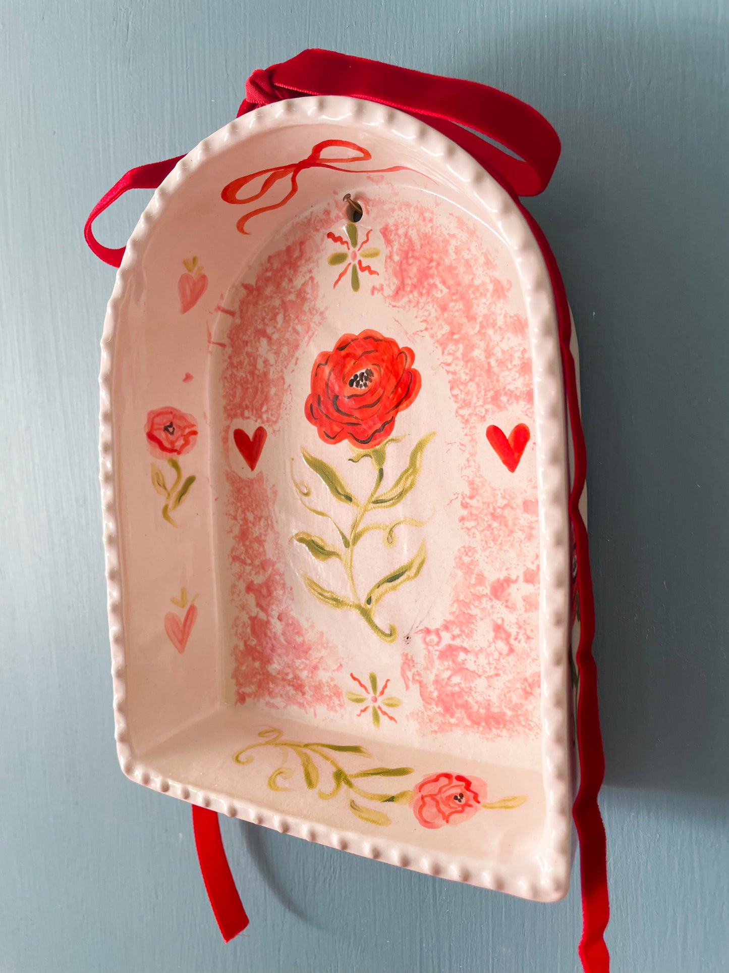 Majolica Wall Shrine