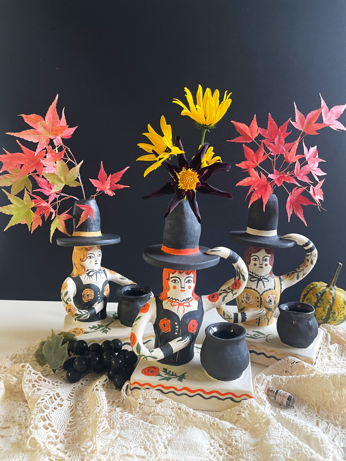 Witch vase pedestal** seconds