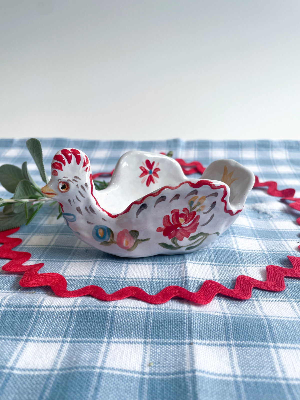 Chicken salt/candle holder