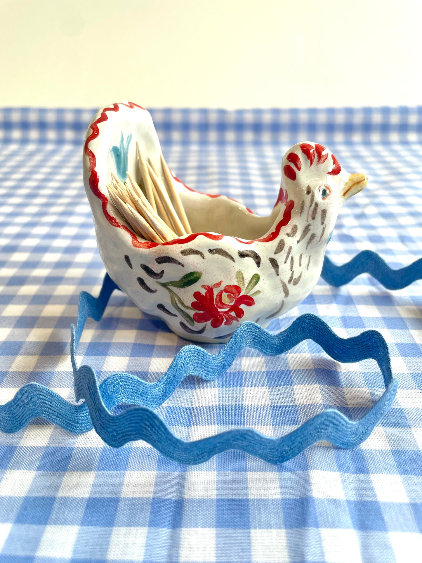 Chicken salt/toothpick holder
