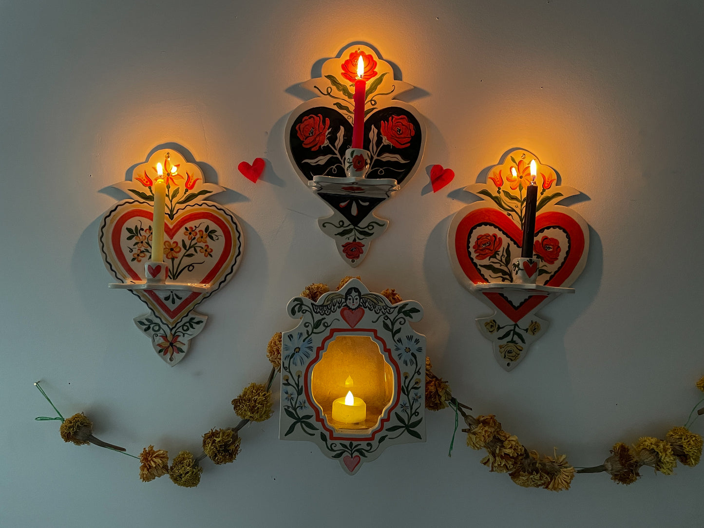 Folk Heart Wall Sconce