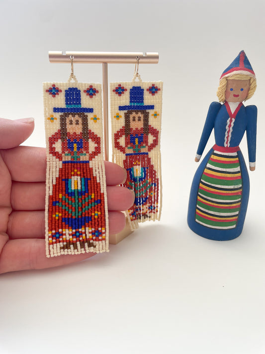 Folk People Earrings~PREORDER