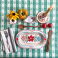 Floral folk platter