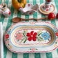 Floral folk platter