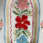 Floral folk platter