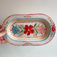 Floral folk platter
